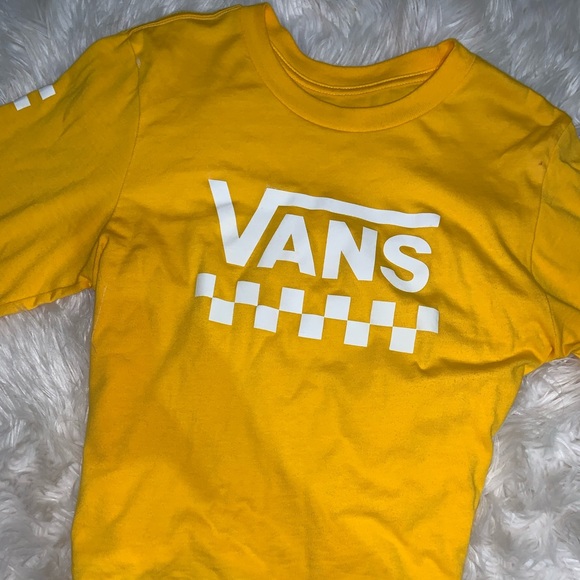 Vans Tops Yellow Vans Cropped Womens Top Poshmark